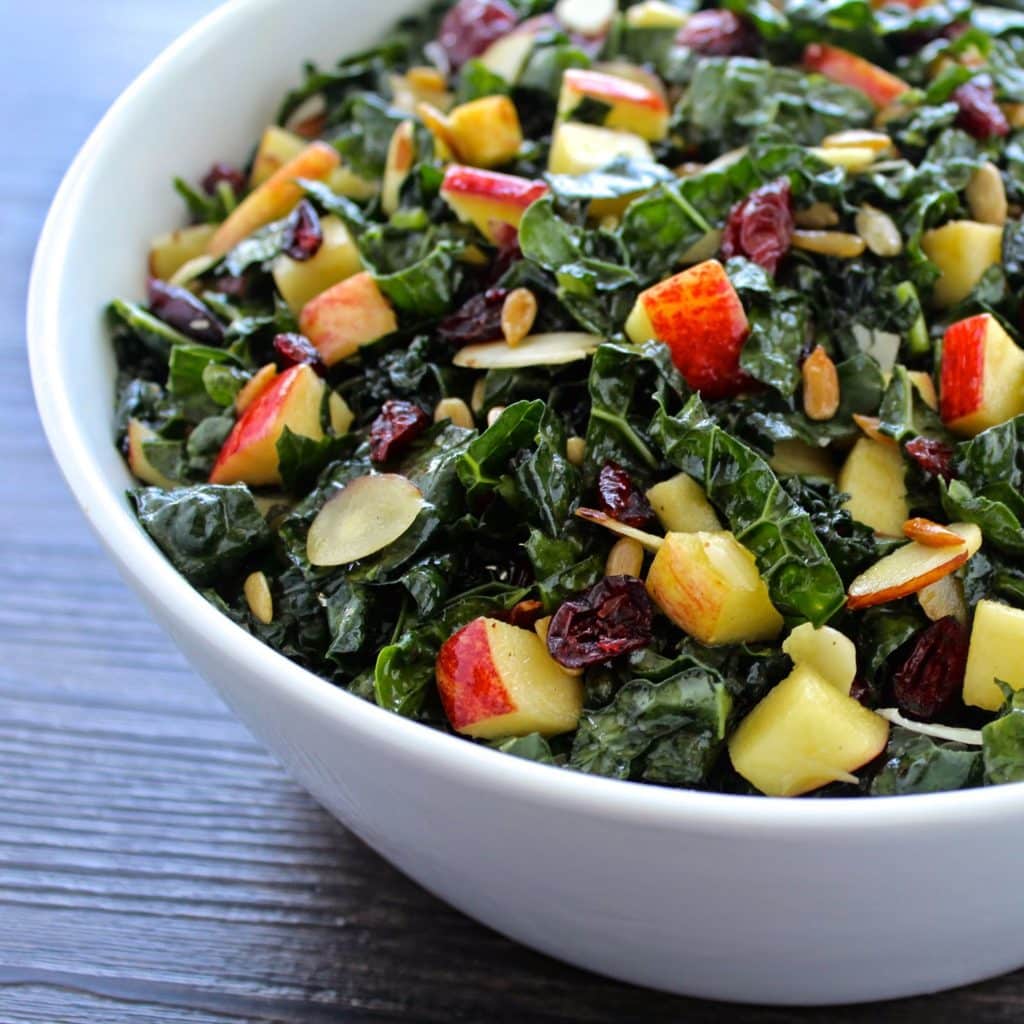 Tuscan Kale and Apple Salad | @foodiephysician Tuscan Kale and Apple Salad | @foodiephysician
