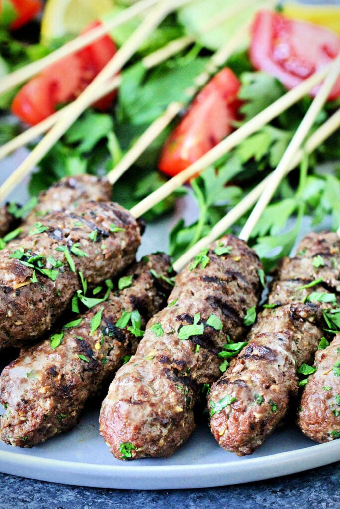 cooked kebabs
