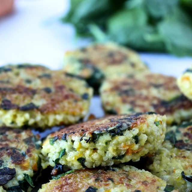 Veggie-licious Millet Cakes | The Foodie Physician #millet #naturalbabyfood #thereciperedux