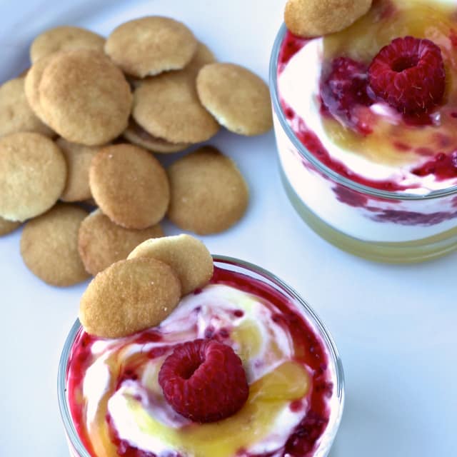 Lemon Raspberry Chia Yogurt Fool | The Foodie Physician #stonyfieldblogger #prAnagiveaway #thefoodiephysician