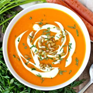 Immunity-Boosting Carrot Turmeric Soup | @foodiephysician
