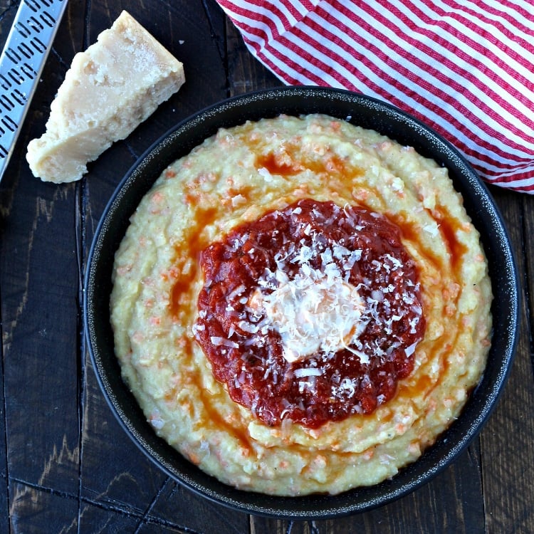 Cauliflower Polenta | @foodiephysician