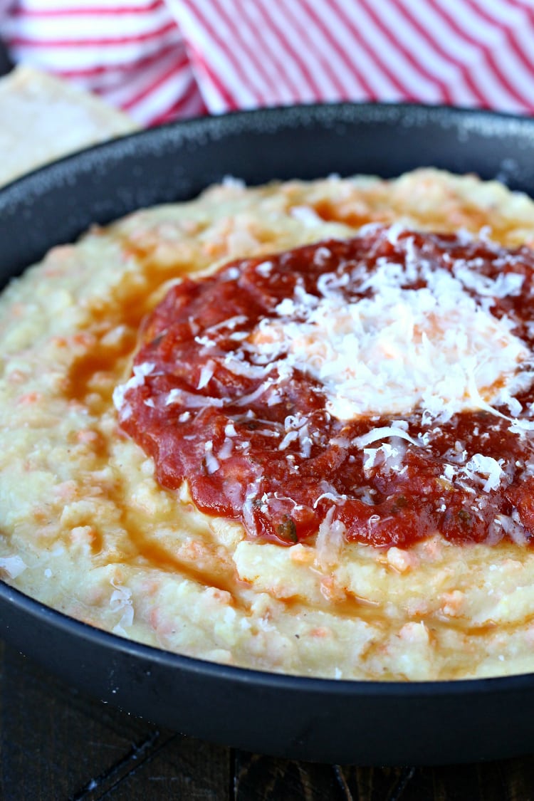 Cauliflower Polenta | @foodiephysician
