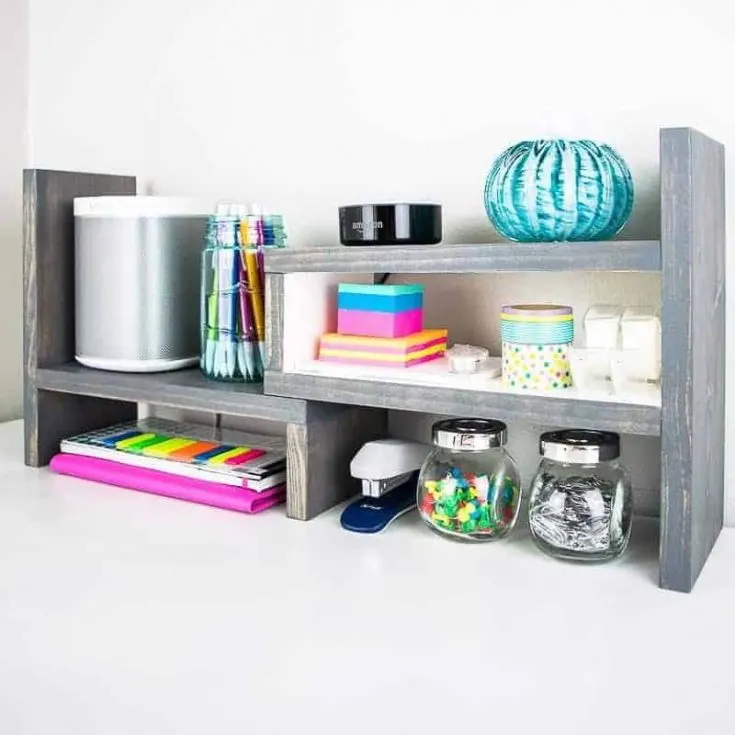 This desktop organizer can be configured multiple ways to make the best use of your space.