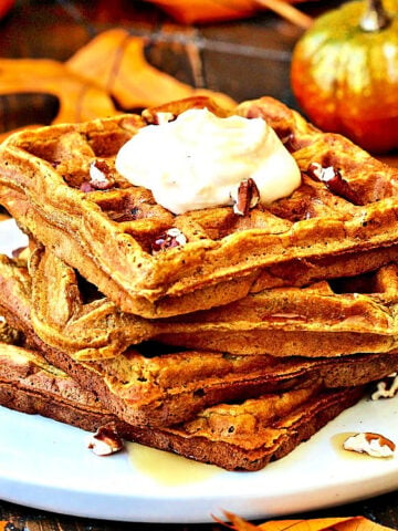 Pumpkin Spice Waffles