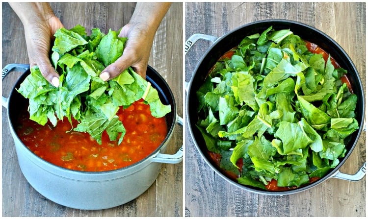 Pasta Fagioli with Greens