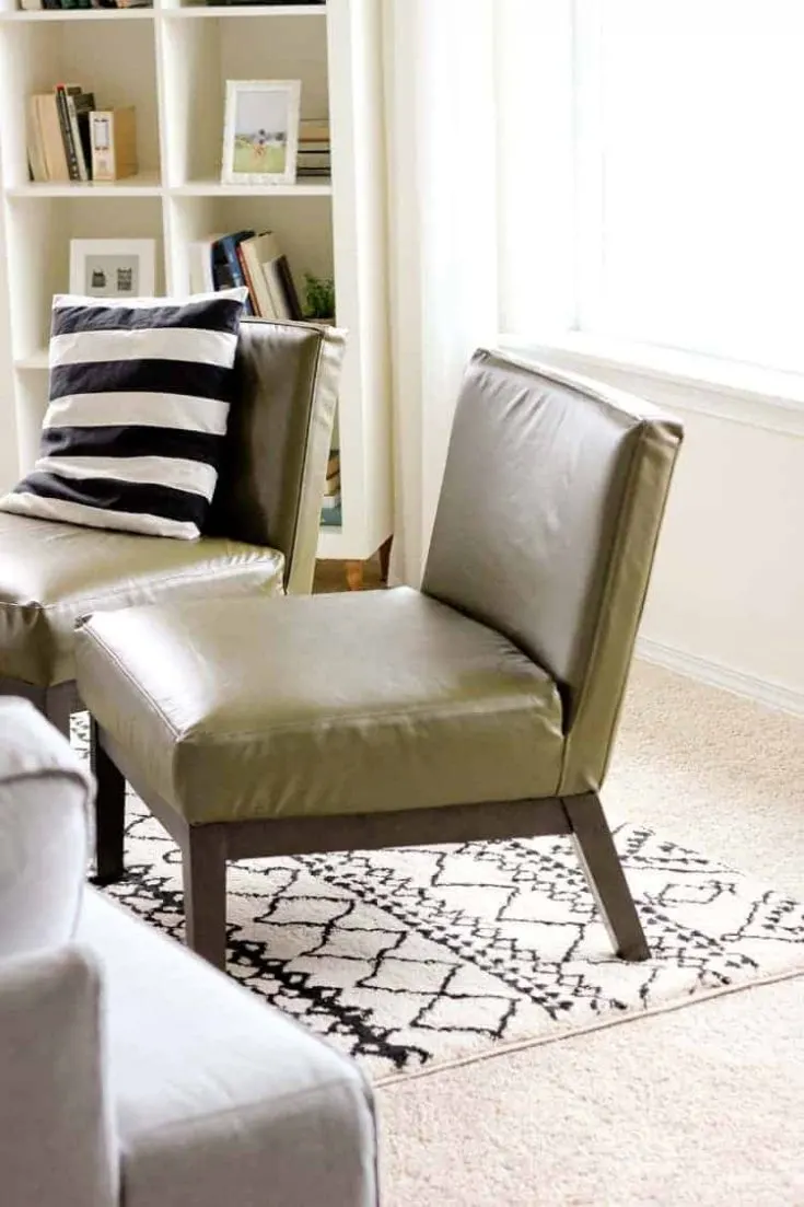 DIY leather project - diy leather chair cover