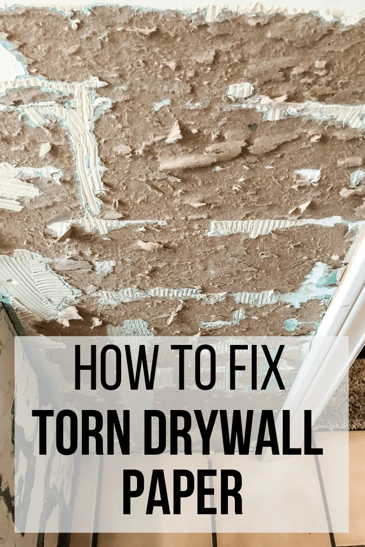 how to fix torn drywall paper