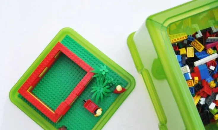 Lego storage stool