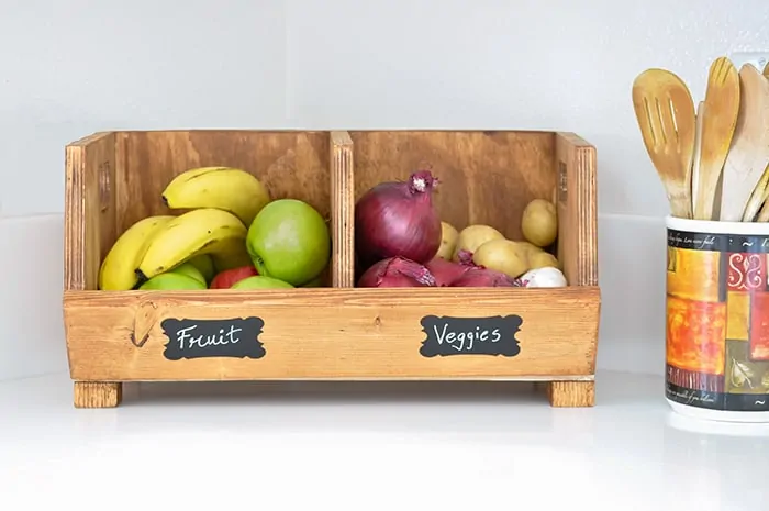 Image for DIY Vegetable Storage Bin with Dividers