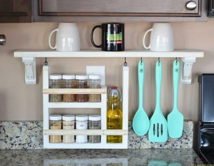 Image for Kitchen Backsplash Shelf and Organizer
