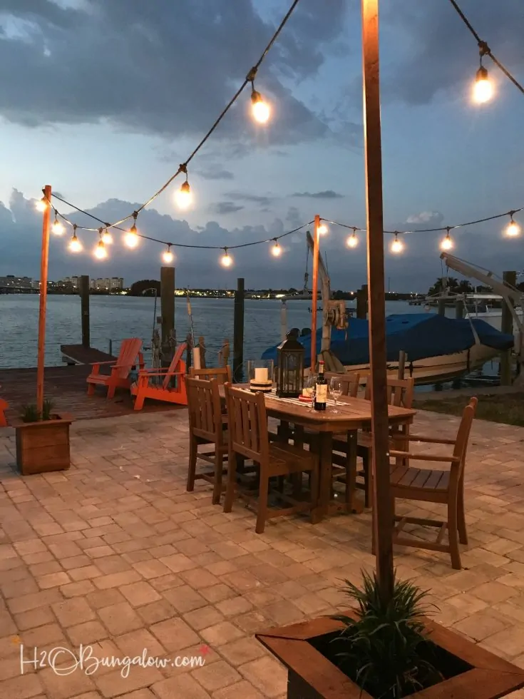 Image for DIY Outdoor String Lights on Poles