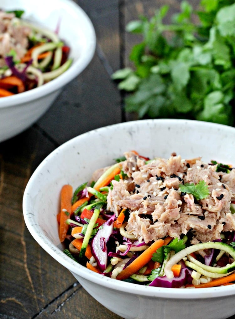 Asian Zoodle Tuna Salad