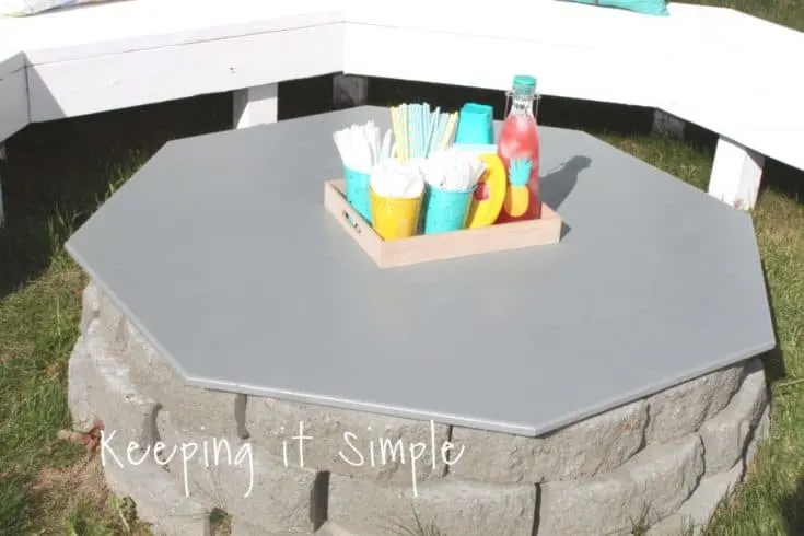 DIY fire pit cover