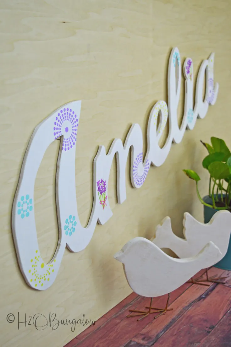 Image for DIY Large Wood Name Cut Out