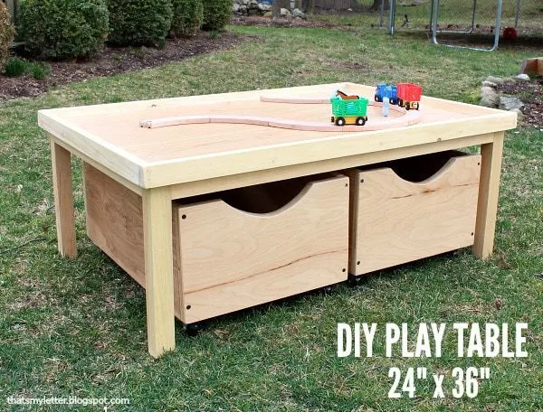 Image for DIY Play Table with Storage Bins