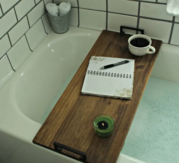 farmhouse bathtub table