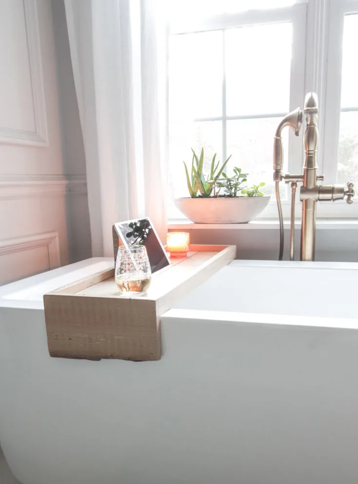 Image for DIY Bathtub Tray with Reclaimed Wood