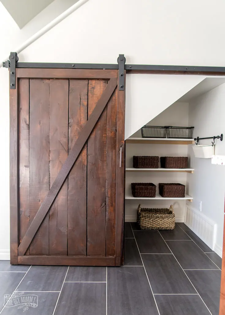 Image for Under Stairs Pantry with Sliding Barn Door