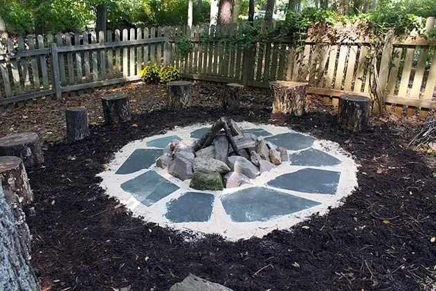 natural fire pit