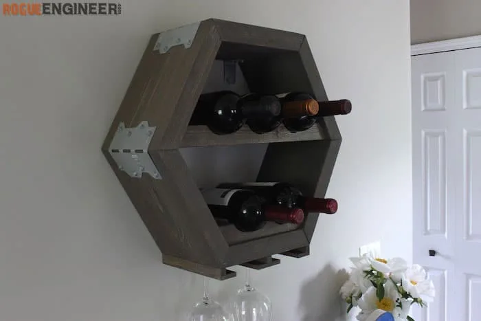 hexagon wine rack