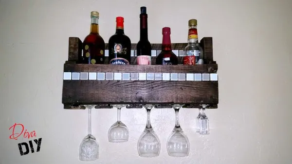 pallet wine rack
