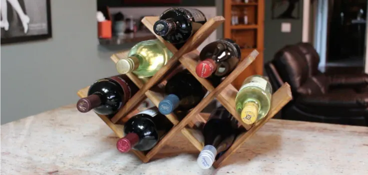 countertop wine rack