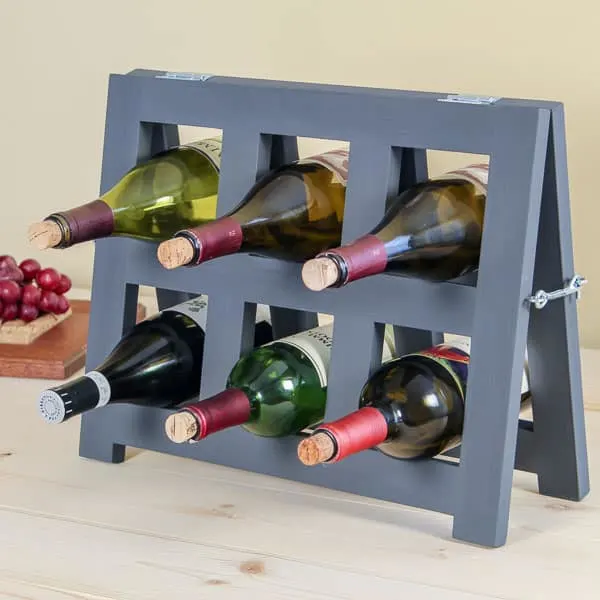 countertop DIY wine rack