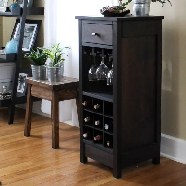DIY wine cabinet