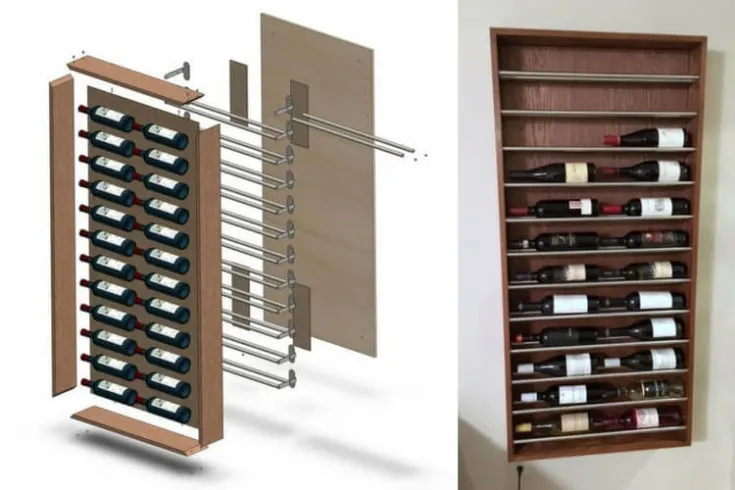 IKEA wine rack hack