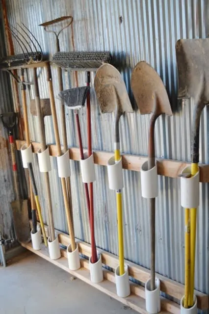 Image for PVC Pipe Garden Tool Storage