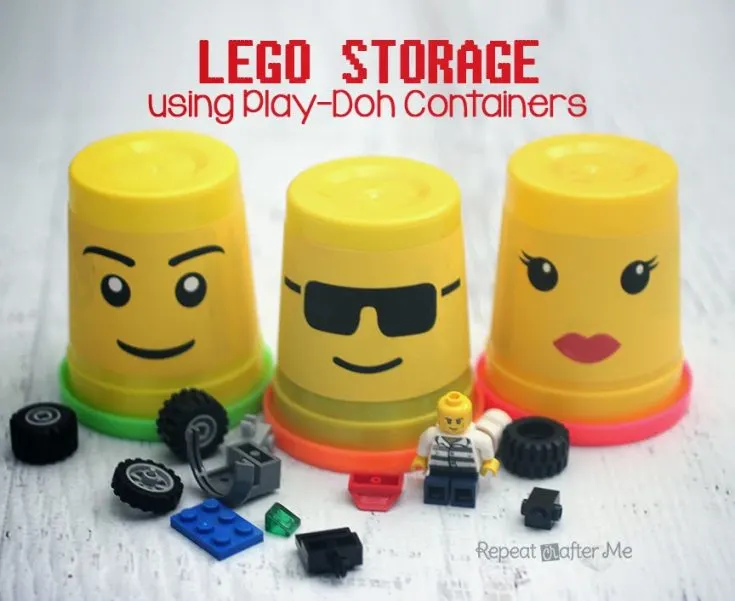 Image for Lego Storage using Play Doh Containers