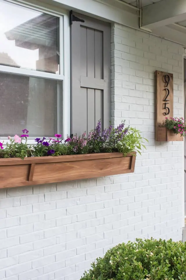 DIY wooden window boxes