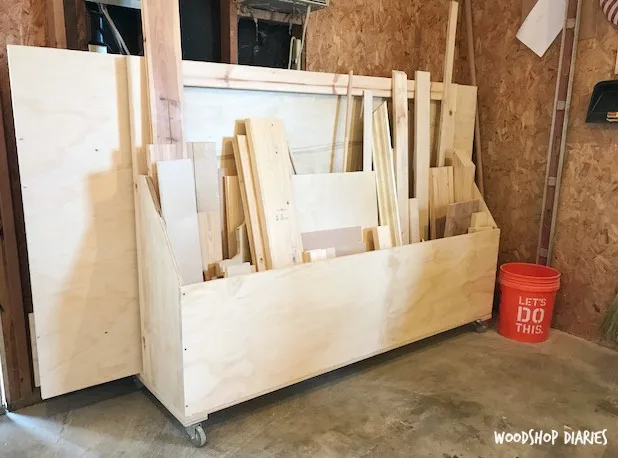 Image for Plywood and Scrap Wood Shop Cart
