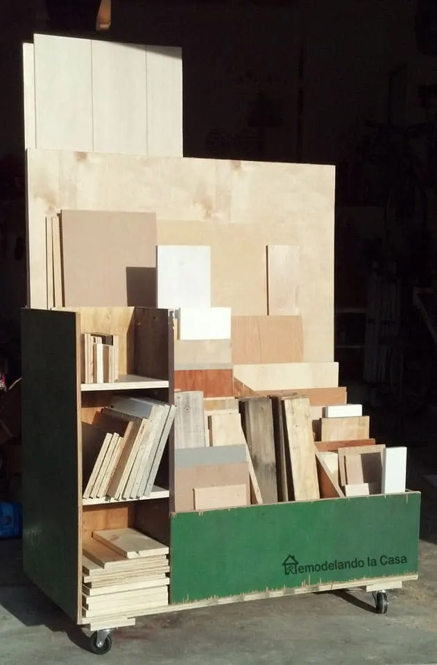 scrap wood cart