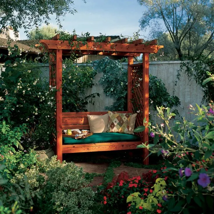 Image for How to Build a Garden Arbor Bench