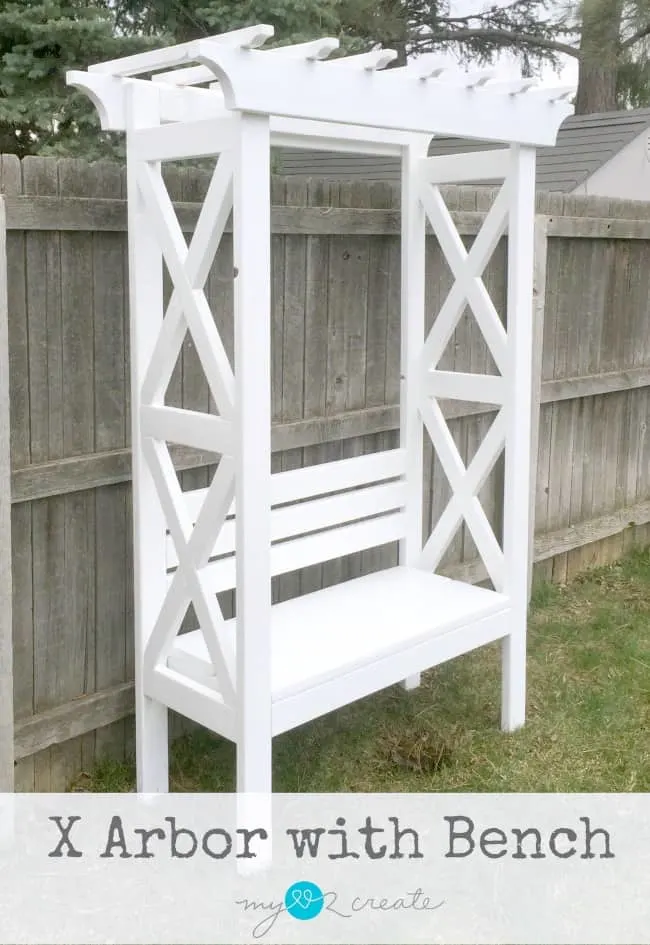 Image for X Arbor with Bench