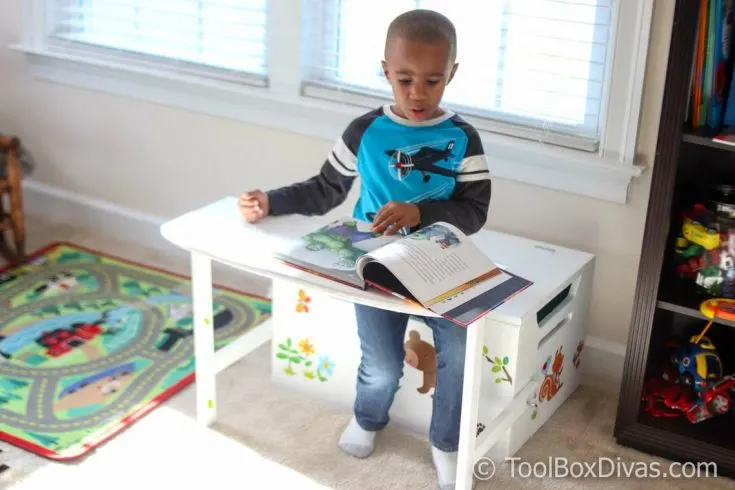 Image for Desk and Bench Set with Toy Box Storage 