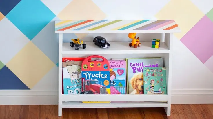 Image for DIY kids bedside table with book storage