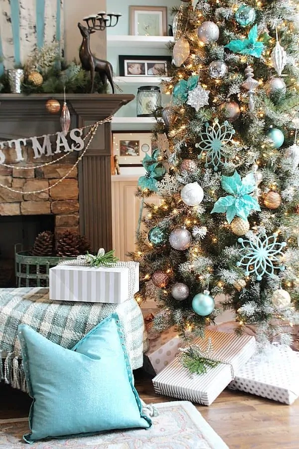 Image for Blue Christmas Tree and Decor