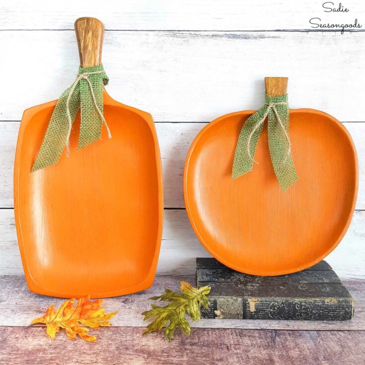 Image for Painted Wooden Pumpkins from Monkey Pod Wood