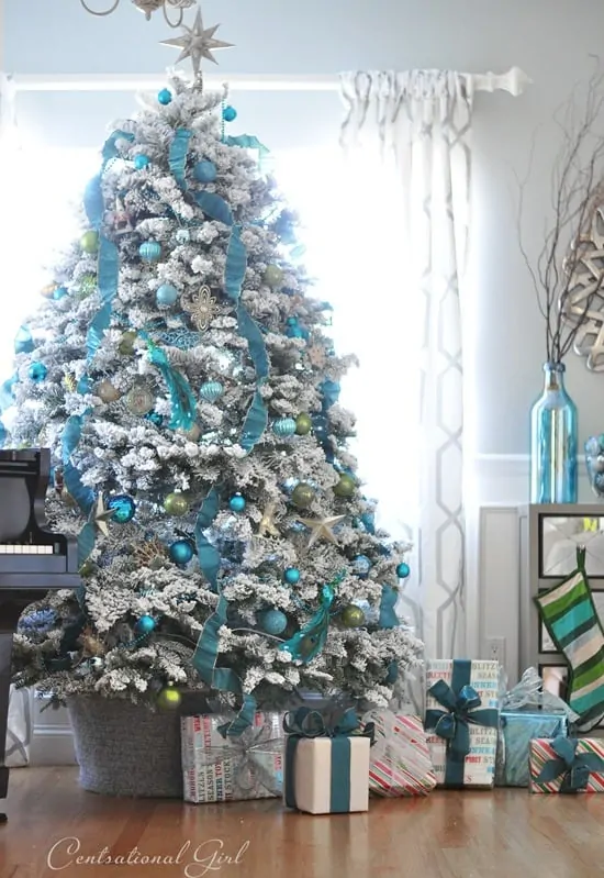 Image for White and Blue Christmas Tree