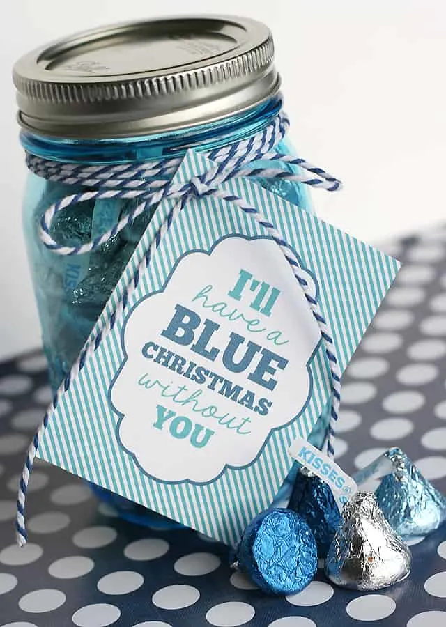 Image for Blue Christmas Gift Tag