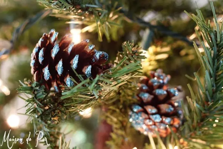 Image for Icy Blue Pinecone Ornaments