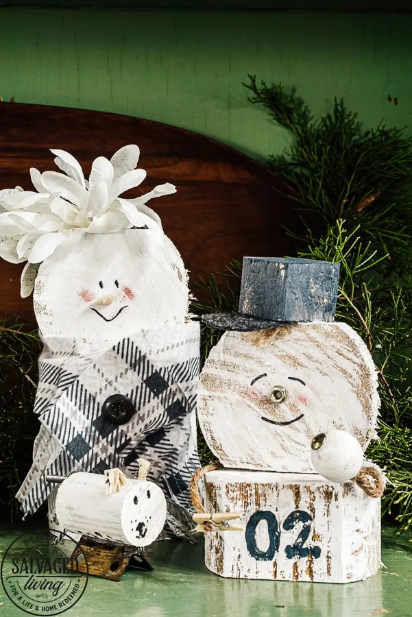 Image for Scrap Wood Snowman Family 
