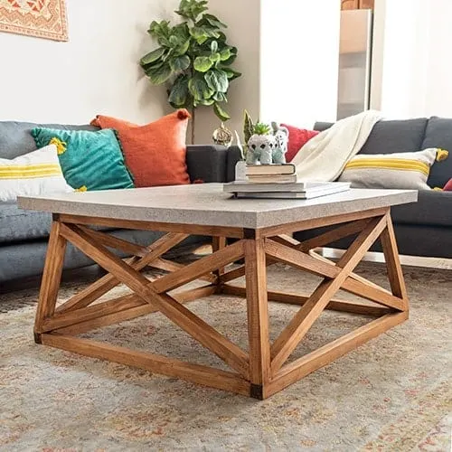Image for DIY Square Coffee Table with Angled Legs