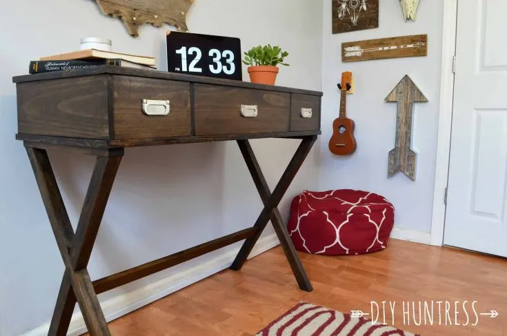 Image for DIY X-Leg Desk With Drawers