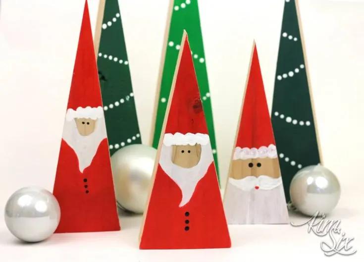 Image for Wooden Trees and Santas