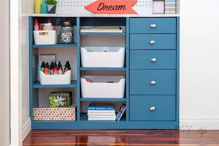 Image for How To Build A DIY Craft Closet Organizer With Drawers