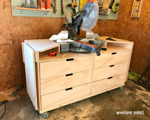Image for DIY Mobile Miter Saw Stand